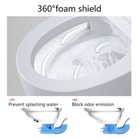 WC intelligent moderne à poser au sol, livraison rapide, bidet intelligent pour projets hôteliers internationaux