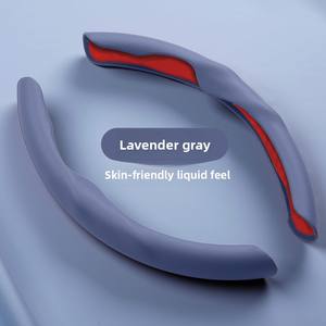 Housse de <span class=keywords><strong>volant</strong></span> de <span class=keywords><strong>voiture</strong></span> universelle TT Sports antidérapante à 4 branches en cuir artificiel ultra-mince effet liquide absorbant la transpiration - Product Image 2