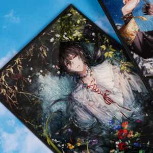 פוסטר אנימה מרובע מודפסת הולוגרפית ריבוע אנימה עם דמות פלסטיק דמות דמות מפלסטיק אמנות אספנות - Product Image 5