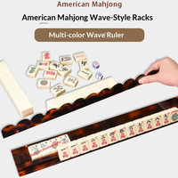 Support de Mahjong en Acrylique de Marque, à Fixation Magnétique, Couleur Écaille de Tortue Américaine, Règle de Mahjong Juive, Supports de Mahjong