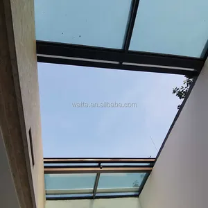 Китайская Алюминиевая плоская стеклянная большая солнечная скользящая крыша