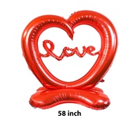 Ensemble de ballons en aluminium en forme de coeur espagnols Offre Spéciale pour les propositions de la Saint-Valentin Confession d'amour Ballons de mariage Décorations de fête