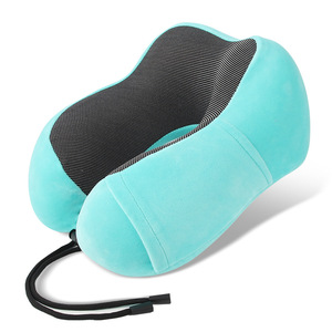 Oreiller de voyage en mousse à mémoire de forme en forme de U pour <span class=keywords><strong>la</strong></span> <span class=keywords><strong>sieste</strong></span> en avion, en train et en camping, offrant un soutien du cou pendant les déplacements - Product Image 6