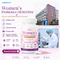40 milliards d'UFC Capsules Probiotiques pour Femmes Santé Vaginale et Intestinale Certifié ISO OEM/ODM Restaure l'équilibre du pH et la luminosité de la peau