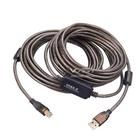 10m USB 2.0 kabel Printer kecepatan tinggi Lead a ke B panjang hitam