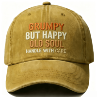 Casquette de baseball à 6 panneaux personnalisée, style streetwear américain, en coton brodé, à visière incurvée, finition vintage délavée et usée