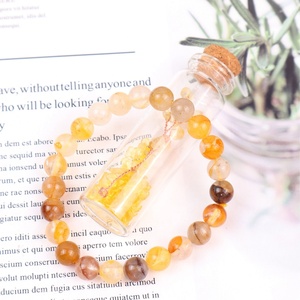 Chất Lượng Cao Thời Trang Được Thiết Kế May Mắn Citrine Pha Lê Vòng Đeo Tay Sức Khỏe Sự Giàu Có Trang Trí Sỏi Cây Chai Pha Lê Khác Thủ Công Mỹ Nghệ - Product Image 4