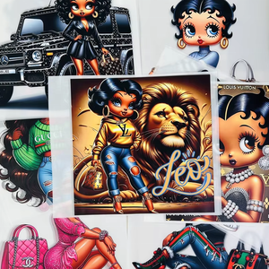 Bán buôn tùy chỉnh màn hình in BETTY BOOP thiết kế chuyển Nhiệt Báo Chí dán chuyển dtf nhãn truyền nhiệt cho quần áo - Product Image 4