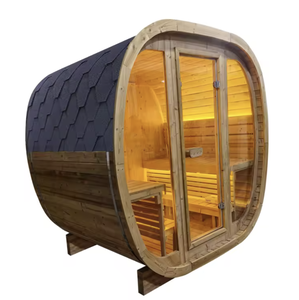 En stock, 10% de réduction, sauna vapeur carré robuste pour 4 personnes, fabrication d'usine, pour la relaxation mentale, sauna carré en bois massif durable - Product Image 4