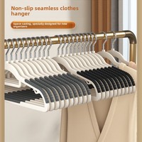 Rutschfester und Verstärkter Nahtloser Kleiderbügel mit Drehfunktion, Geeignet für Trockene und Nasse Kleidung