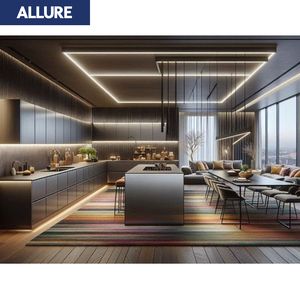 Allure Portes de garde-manger modernes <span class=keywords><strong>Cuisine</strong></span> <span class=keywords><strong>italienne</strong></span> Meubles de luxe complets Outdoor Bbq Island Armoires de <span class=keywords><strong>cuisine</strong></span> complètes en acier inoxydable - Product Image 1