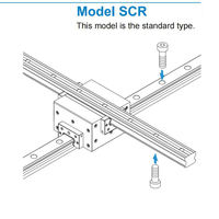 Guide linéaire en aluminium série SCR sur mesure en gros SCR15S-SCR65, bloc de rail linéaire, guides linéaires CNC, mini guide linéaire à rouleaux