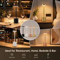 Lampe de table LED sans fil flexible et réglable 5200 mAh, authentique, haute capacité, rechargeable Type-C, veilleuse en métal, vente en gros
