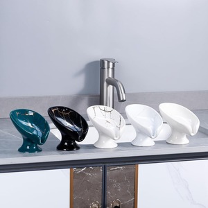 <span class=keywords><strong>Porte</strong></span>-<span class=keywords><strong>savon</strong></span> auto-drainant en forme de feuille en céramique <span class=keywords><strong>porte</strong></span>-<span class=keywords><strong>savon</strong></span> pour évier salle de bain douche garde le <span class=keywords><strong>savon</strong></span> sec crème motif marbre - Product Image 5