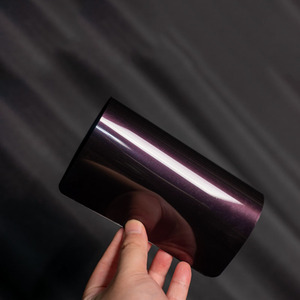 Phim vinyl dán xe ô tô tự phục hồi, chống trầy xước, không tạo bọt, co giãn, màu đen bóng, đỏ quyến rũ - Product Image 4