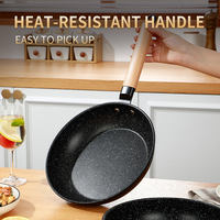 Poêle à frire antiadhésive à fond unique en fer raffiné pour petit-déjeuner, idéale pour les omelettes et les steaks – Vente chaude pour cuisinières à induction et à gaz