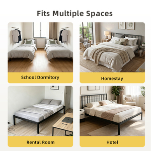 Base letto regolabile moderna in ferro rinforzato con <span class=keywords><strong>doghe</strong></span>, <span class=keywords><strong>per</strong></span> dormitorio e alloggi, all'ingrosso - Product Image 4