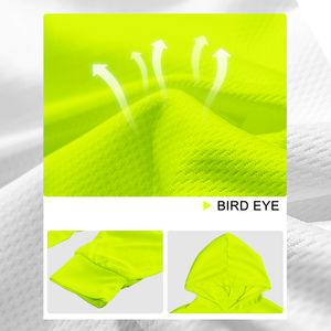 Camiseta Personalizada de Alta Visibilidad Dry Fit para Construcción, Playera de <span class=keywords><strong>Seguridad</strong></span> Reflectante de Manga Larga, Secado Rápido en Poliéster y con Capucha - Product Image 3