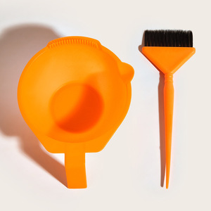 Hair Dyeing Tool Set Plastic Bowl Brush Comb Salon Home Use Hair Coloring Accessories - Product Image 2