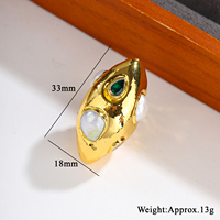 Perle Bicone Facettée Dorée Vintage Bohème en Zircon à 2 Trous pour la Fabrication de Colliers et Bracelets DIY