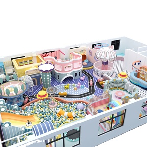 สนามเด็กเล่นในร่มธีมมาการองแบบใหม่พร้อมสไลเดอร์และบ่อบอล - Product Image 2