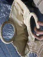 2024 personnalisé mode dames Crochet sac de plage femme été plage fourre-tout raphia sac de paille