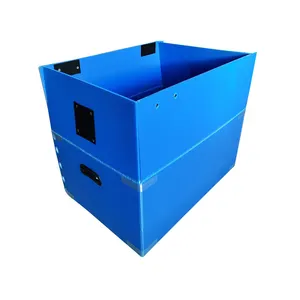 Yeniden kullanılabilir pp oluklu hareketli kutu/danpla kutusu/plastik içi boş pp levha kutusu