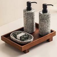 Plateau de rangement multifonctionnel pour articles de toilette, plateau de salon en bois polyvalent et peu encombrant