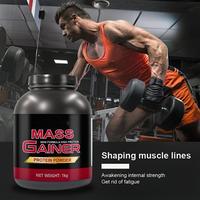 Gainer de masse premium pour adultes, protéines de lactosérum, créatine en poudre, développement musculaire rapide, vitamines, fitness, prise de poids, 1 kg