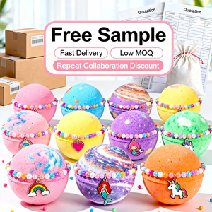 Bombe da Bagno per Bambini 30g, Organiche, Non Tossiche, Naturali, Biodegradabili, Design Unicorno, Oli Essenziali, Divertenti per Spa e Uso Domestico, Personalizzabili - Product Image 2