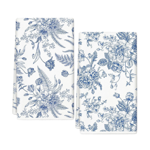 Personalized Eco-Friendly Recyclable Cotton <b>Kitchen</b> <b>Towel</b> Floral Printed Absorbent Dish <b>Towels</b> for Home - Product Image 1