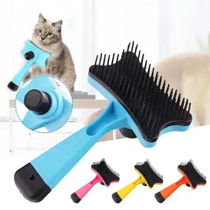 Hot sale Dog Hair Brush Self Clean Pet Slicker Brush Puppy Shedding Grooming Tool Remover for Dogs Long Hair