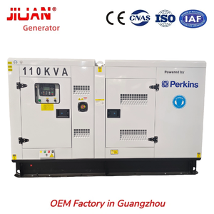Generadores Diésel de 110 kVA de Capacidad, 90 kW de Potencia, Carcasa Insonorizada, Tipo Canopy Parkins, 50 Hz, ISO 8528, Guangzhou - Product Image 1