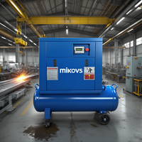Compresseur d'air à vis miniature mobile professionnel MIKOVS 4 kW 5,5 ch, type industriel 2 en 1, avec roues pour la peinture