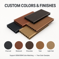 Plancher composite en bois creux double face pour terrasse extérieure, étanche, pour cour et villa, ODM OEM