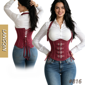Corsé Moldeador de Cintura para Mujer, Estilo Gótico Punk, Tallas Grandes, con Cordones, Ecológico, Antibacteriano, Control Medio, Ideal para Talla XS - Product Image 1