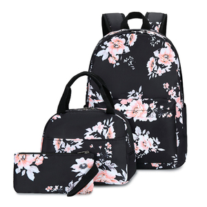 Sac à dos d'école de logo personnalisé de haute qualité avec boîte à lunch Ensemble durable de sac Ados pour enfants avec doublure en nylon et polyester - Product Image 1
