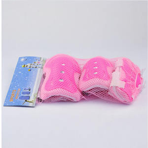 Juego de 6 piezas de protectores de codo y rodilla para niños, equipo de protección transpirable para patines de ruedas, unisex, rojo, azul, rosa - Product Image 4