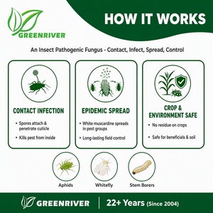 GREENRIVER Beauveria Bassiana Acaricide Biologique Liquide 100% Pur pour le Contrôle des Acariens (Acariens Rouges) Protection des Cultures - Product Image 3