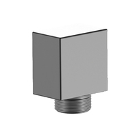Vente en gros Coude pour pommeau de douche Raccord mural chromé pour salle de bain Raccord carré pour tuyau de douche