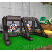 Jeu gonflable multisports de lancer de hache et de fléchettes collantes pour carnaval, avec hache, balle et souffleur pour l'extérieur