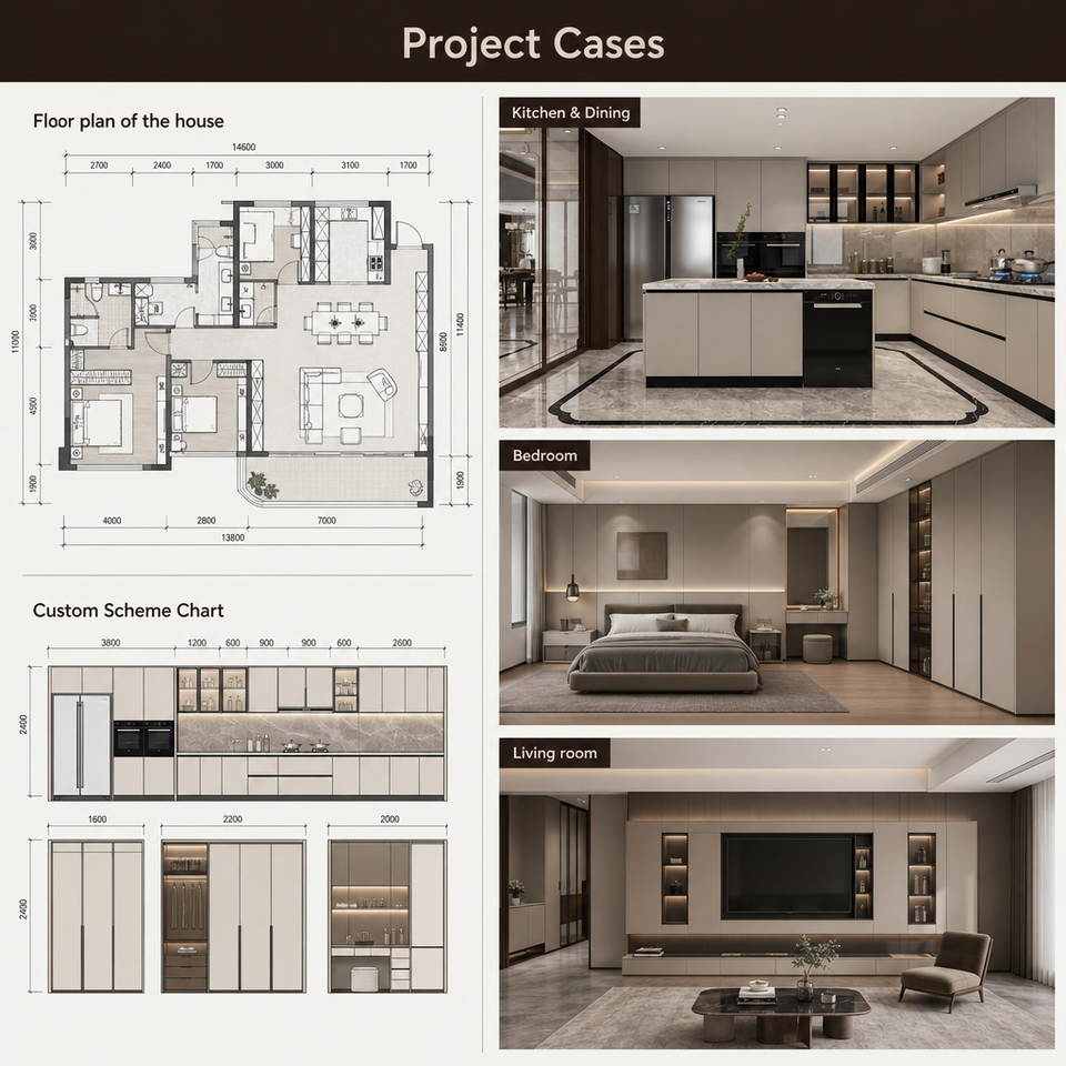 Modern Minimalist Plywood MDF Kitchen Cupboard with Soft Close Hinges ...