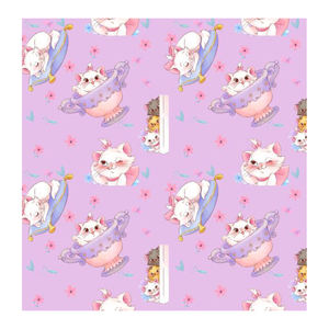 Tessuto Popeline con Gatti di Marie dei Cartoni per Mascherine o Abbigliamento, <span class=keywords><strong>Outlet</strong></span> di Fabbrica, Classico Popolare Personalizzabile Traspirante in Cotone Tessuto Liscio - Product Image 4