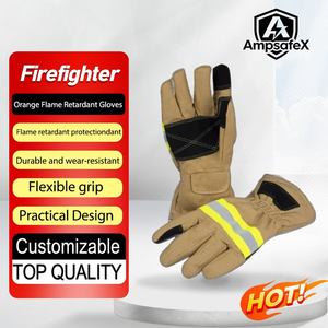 Guantes NOMEX de Aramida de Cinco Dedos Resistentes al Fuego, Equipo de Rescate Impermeable para Bomberos, Trajes de Bombero - Product Image 1