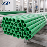 Tuyau PPR en polypropylène haute densité durable, résistant à la pression 2,0 MPa 2,5 MPa, en stock usine, pour la construction de pipelines