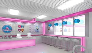 Buffet ice cream shop design bianco yogurt negozio <span class=keywords><strong>di</strong></span> arredamento - Product Image 2
