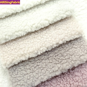 100% Polyester Màu Rắn Vòng Tròn Đồng Bằng Sợi Dệt Kim Terry Cực Vải Teddy Nhung Vải Nhung Cho Đồ Nội Thất - Product Image 4