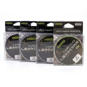 Hirisi <span class=keywords><strong>Camo</strong></span> Flex Leadcore Ligne de pêche à la carpe 35LB 7M Multicolore Ligne tressée coulante pour la pêche à la carpe en lac et en rivière - Product Image 2