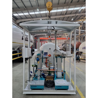 Station mobile de remplissage de bouteilles de GPL 20 000 litres avec système de pesage monté sur skid et pompe antidéflagrante pour usine de remplissage de gaz propane