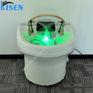 Kisen อ่างแชมพูแนวตั้งเคลื่อนย้ายได้สำหรับสปาบำบัดเคลื่อนที่ได้แชมพูอะคริลิคสำหรับสระผมแบบพกพาอุปกรณ์ร้านเสริมสวย - Product Image 4